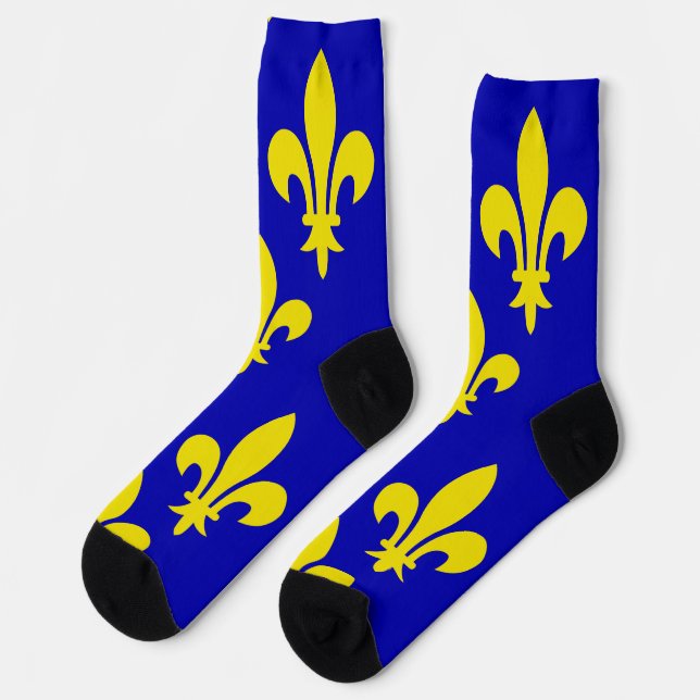 Chaussette Le drapeau médiéval de France (Gauche)
