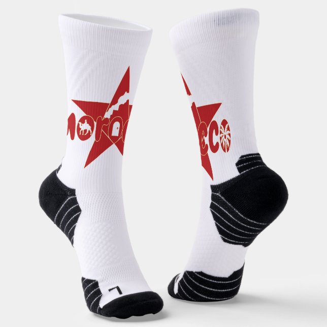 Chaussette Le Maroc est plus qu'un pays ; c'est notre fierté (Angulaire)