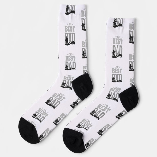 Chaussette Le Meilleur Papa du Monde (Gauche)