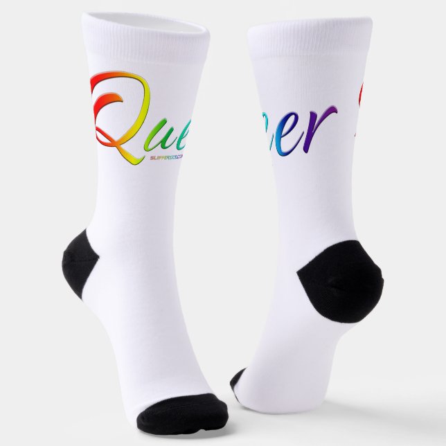 Chaussette Le mot unique expressif et étrange de SlipperyJoe  (Angulaire)