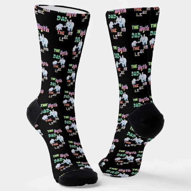 Chaussette Le Mythe Papa La Légende (Angulaire)