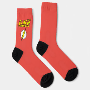 Chaussette Le nom Flash et logo d'éclair