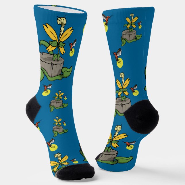 Chaussette Le printemps accueille l'été (Angulaire)