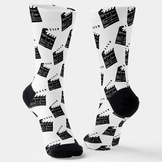Chaussette Le réalisateur de films Hollywood Fun Clapperboard (Angulaire)