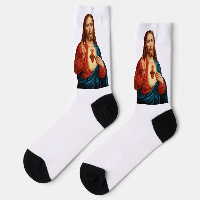Chaussette Le Sacré Coeur de Jésus (Gauche)