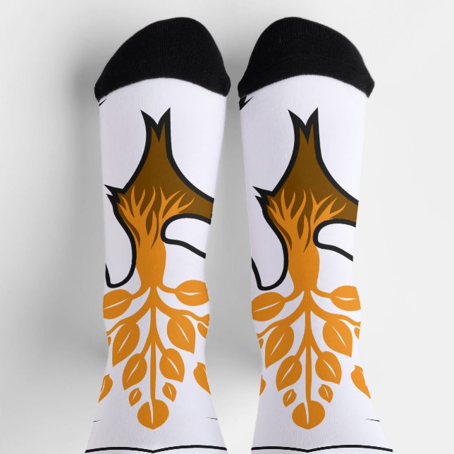 Chaussette Le succès est incarné par un puissant slogan (Haut)