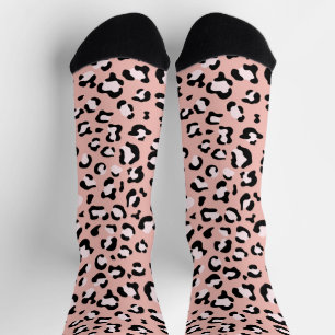 Chaussette Léopard Print, Léopard Spots, Rose Léopard