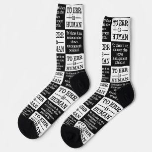 Chaussette "L'erreur est humaine"
