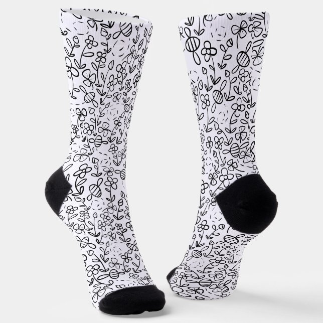 Chaussette Les abeilles dans le jardin (Angulaire)