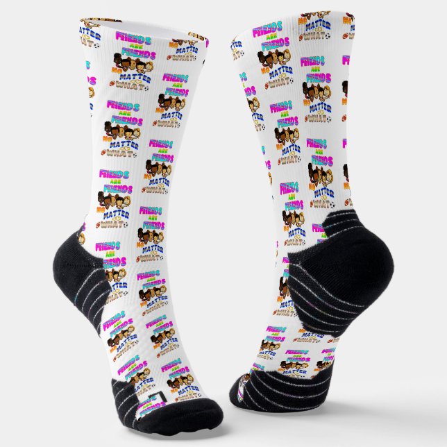 Chaussette Les amis sont des amis quoi qu'il arrive (Angulaire)