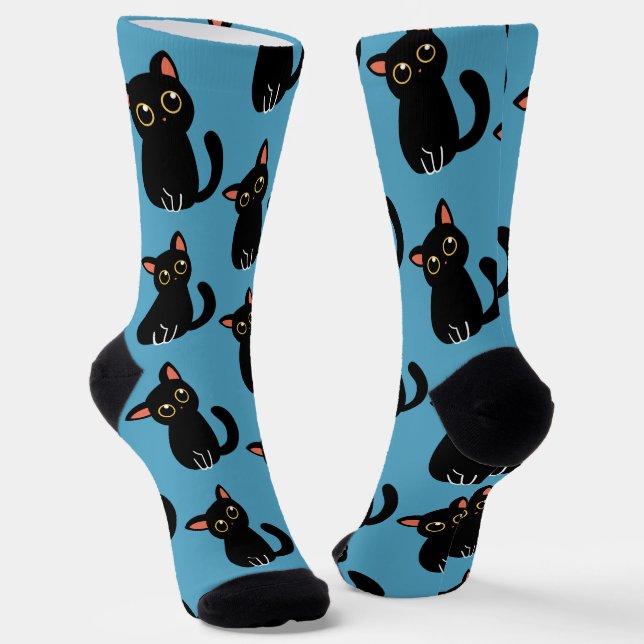 Chaussette Les chaussettes de chat noir les plus mignonnes po (Angulaire)