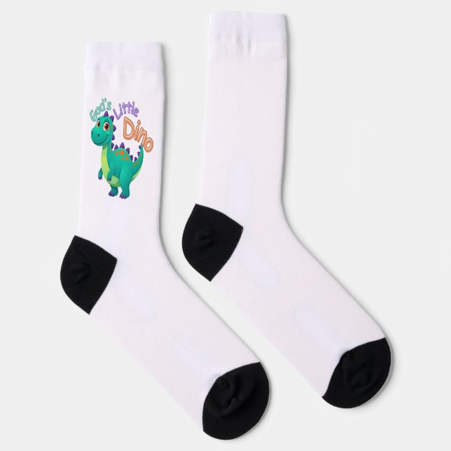 Chaussette Les chaussettes petit dino de Dieu (Droite)