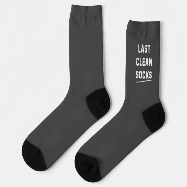 Chaussette Les Dernières Chaussettes Grises Propres (Gauche)
