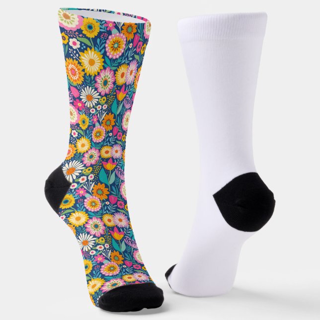 Chaussette Les fleurs joyeux (Angulaire)