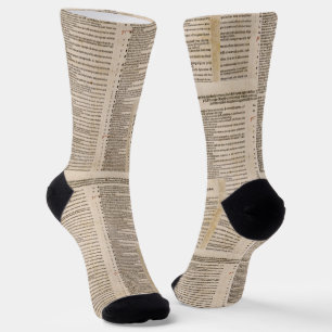 Chaussette Les quatre-vingt-quinze thèses (Martin Luther)