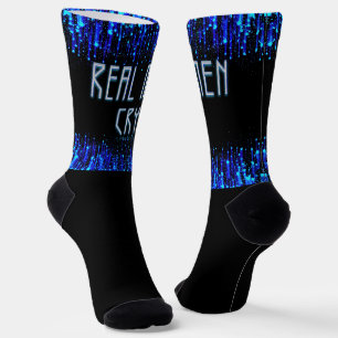 Chaussette Les vrais hommes de SlipperyJoe pleurent des larme