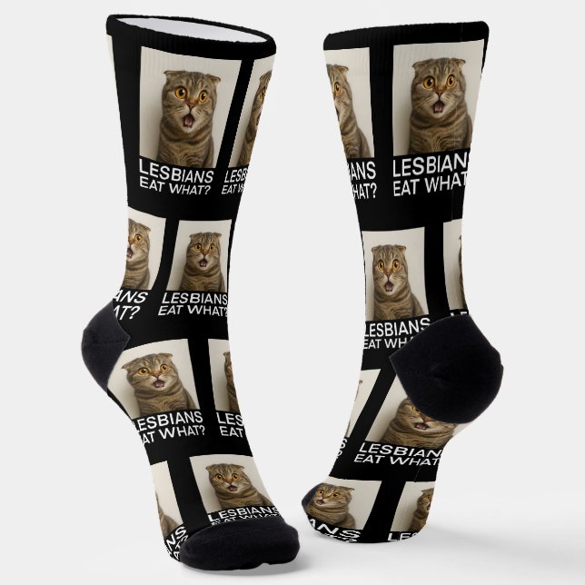 Chaussette Lesbiennes Mangent Quoi de Drôle (Angulaire)