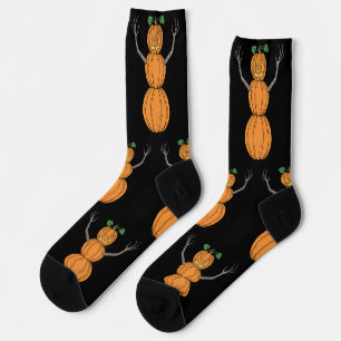 Chaussette L'homme de citrouille Art d'Halloween