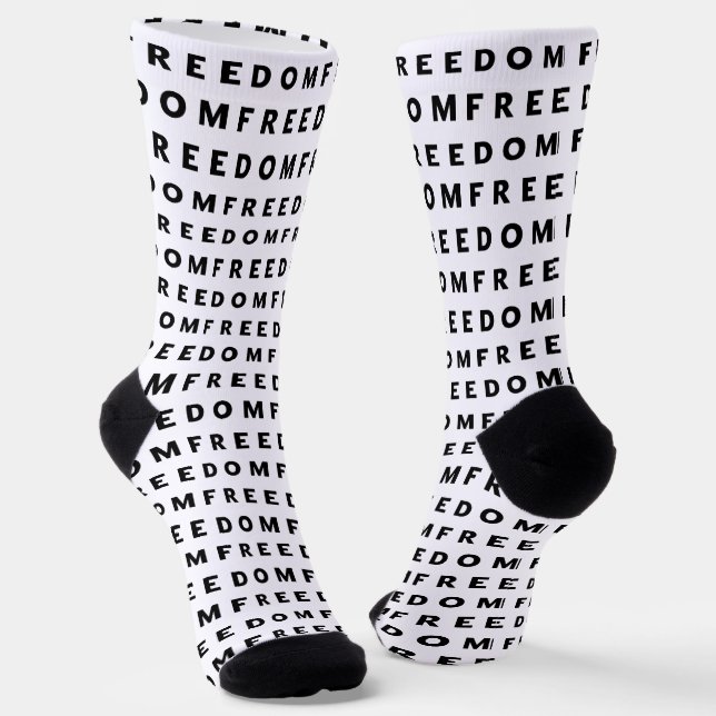 Chaussette Liberté Un Véritable Patriote (Angulaire)
