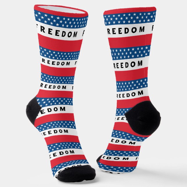 Chaussette Liberté Un Véritable Patriote (Angulaire)