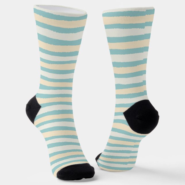 Chaussette Lignes De Bandes Géométriques Simples (Angulaire)