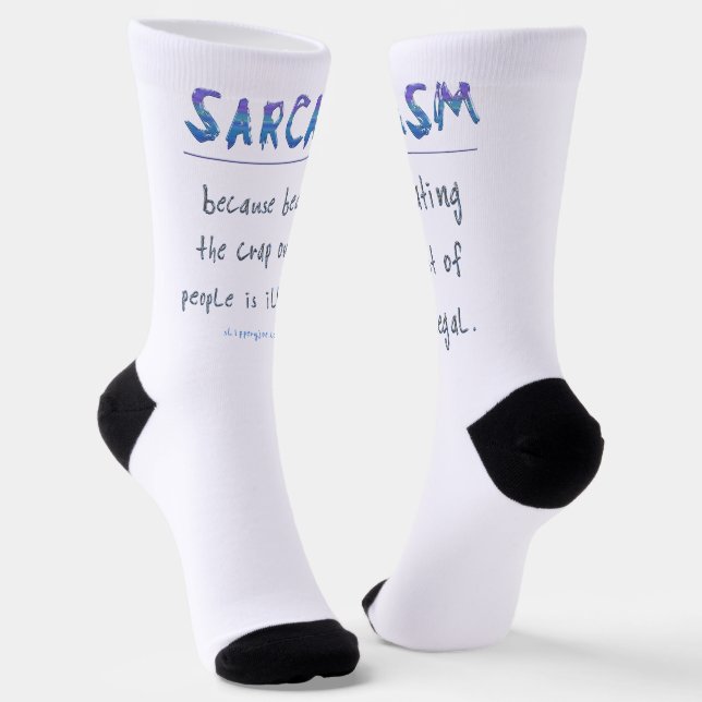 Chaussette L'illusion de métal poli de SlipperyJoe avec sarca (Angulaire)