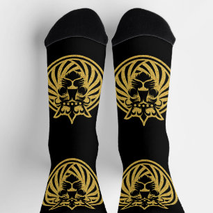 Chaussette Lion Avec Couronne - Style Or 4