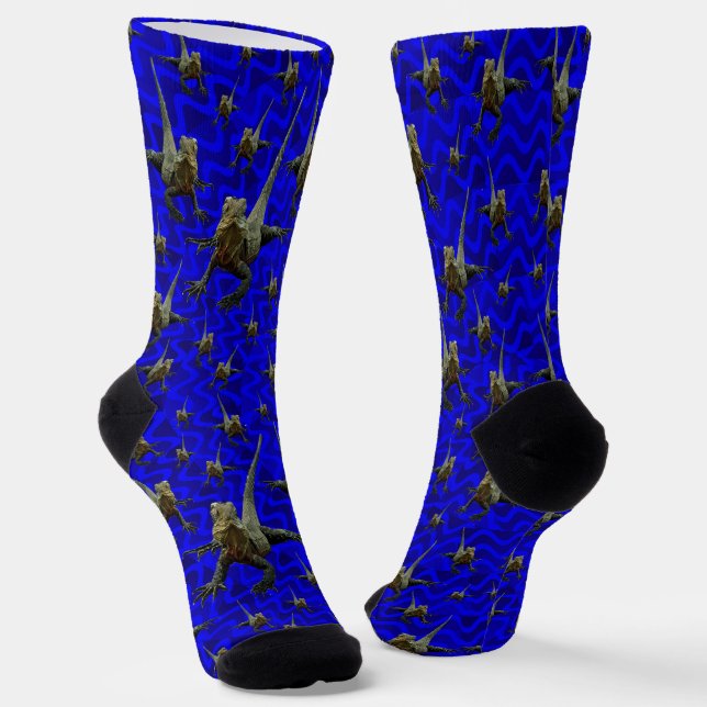Chaussette Lizard de Dragon Bleu Australien, Chaussettes d'éq (Angulaire)