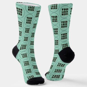 Chaussette Logo et texte personnalisés minimalistes simples