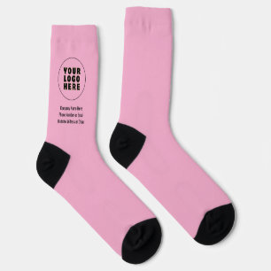 Chaussette Logo et texte personnalisés minimalistes simples