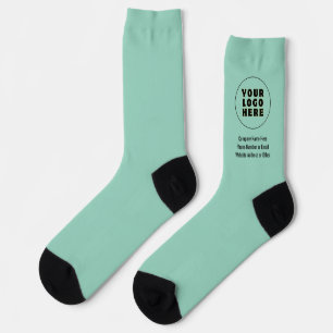 Chaussette Logo et texte personnalisés minimalistes simples