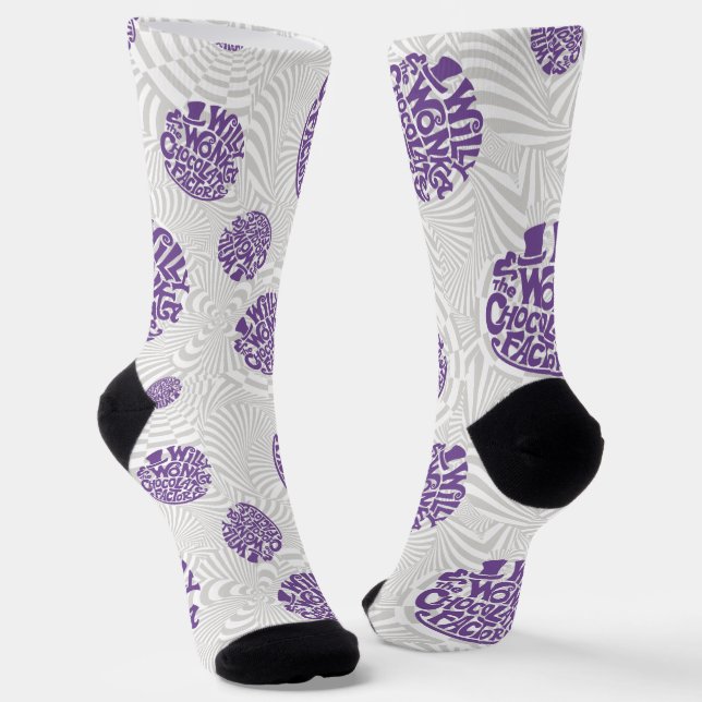 Chaussette Logo Willy Wonka Chaussettes graphiques psychédéli (Angulaire)