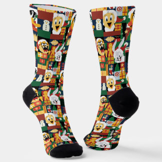 Chaussette LOONEY TUNES™Motif de blocs de vacances