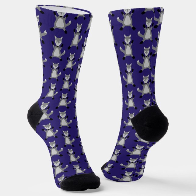 Chaussette Loup d'Halloween déplaisant (Angulaire)