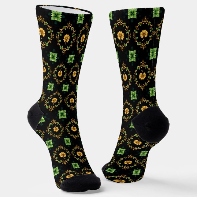 Chaussette Lucky Clover 🍀 un symbole intemporel de la bonne  (Angulaire)