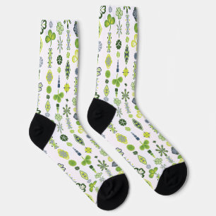 Chaussette Lucky Shamrock Clover Floral Minimaliste