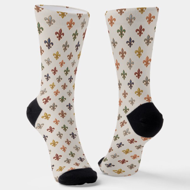 Chaussette Lumière de design fleur de lis en bois terrestres (Angulaire)