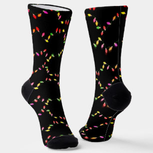 Chaussette Lumières de vacances colorées Noël