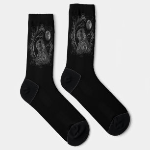 Chaussette Lune pleine du faucon