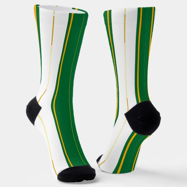 Chaussette Luxe Linge Moderne Green Gold Texture Collection (Angulaire)