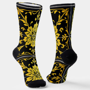 Chaussette Luxe Moderne Elégante Collection Florale
