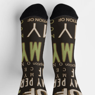 Chaussette Ma perception des chaussettes u Tube Brown/vert