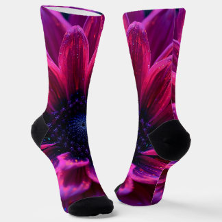 Chaussette Macro Nébuleuse Fuschia
