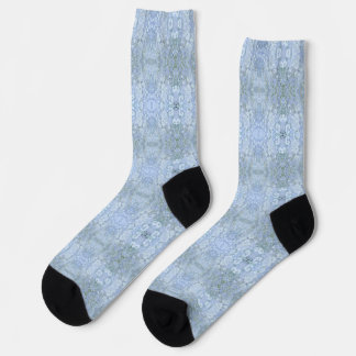 Chaussette Magnifique motif d'écorce de hêtre bleu