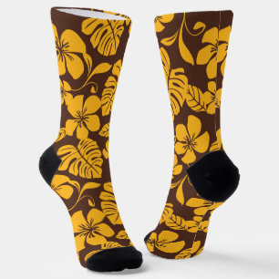 Chaussette MAILLOT DE BAIN ROSE (MARron/or)