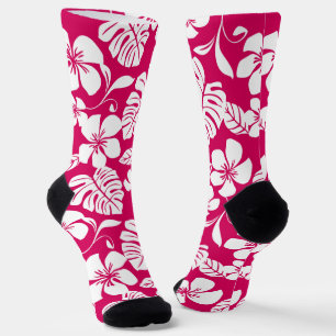 CHAUSSETTE MAILLOT DE BAIN ROSE (ROUGE FRAISE)