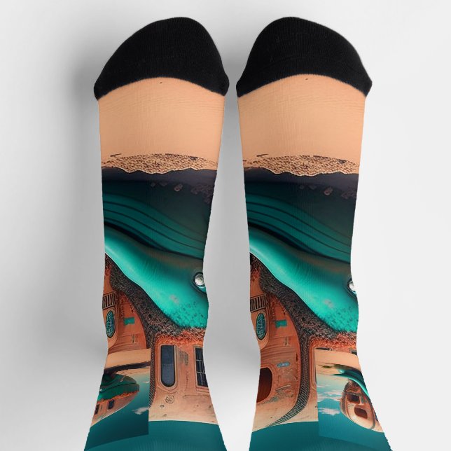 Chaussette Maison de la baleine du désert (Haut)