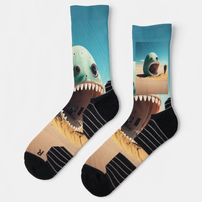Chaussette Maison du monstre du désert (Gauche)