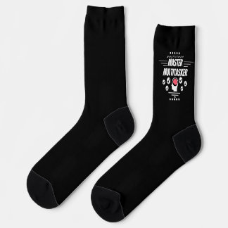Chaussette Maître Multitâcheur déclaration drôle