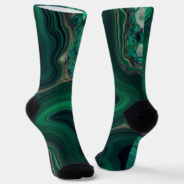 Chaussette Malachite Cu6CO3(OH)2 (Angulaire)